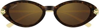 Cartier Sunglasses, unisex, Brown, Size: 52 MM Ct0634S Sunglasses