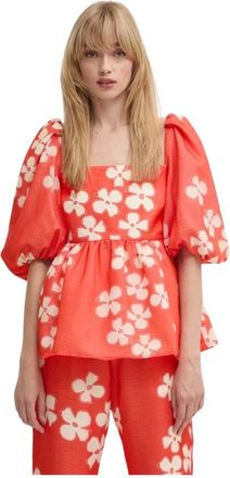 Stine Goya Dames, Blouses & Shirts, Oranje, Maat: M Poliester