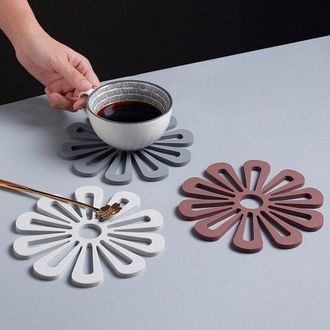 OEM Paquete De 4 Posavasos De Silicona Resistentes Al Calor, Adecuados Para Ollas, Sartenes, Platos Y Otras Tapas Protectoras De Silicona