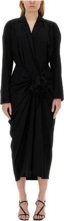 Dries Van Noten 02170-Donati 8314 W.w.dress - Dames - Casual kleedjes - Zwart - M - Kleedjes