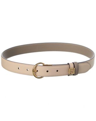 Fendi Fendi Ff Leather Belt