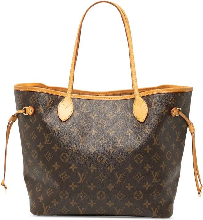 Borsa tote Neverfull MM con monogramma 2008 - Marrone