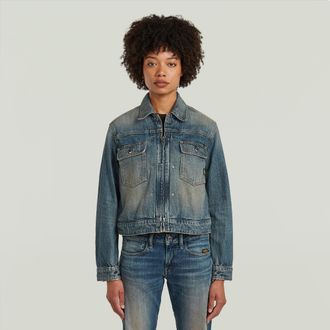 G-Star Shrunken Boxy Jack - Donkerblauw - Dames