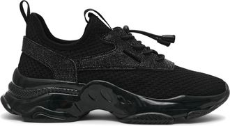 Steve Madden Womens Match Re 184 Sneakers - Black Fabric - Size UK 4