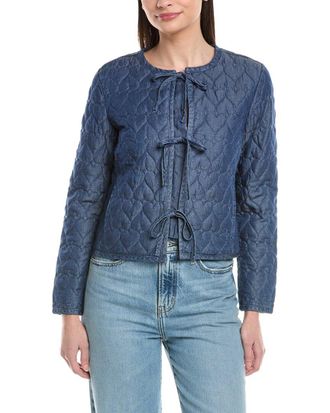 Nanette Lepore Quilted Hearts Jacket