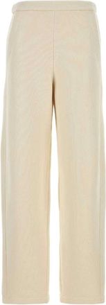 Max Mara Broeken, Dames, Wit, XS, Katoen, Rechte broek