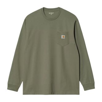 Carhartt Work in Progress L/S Pocket T-Shirt - male - Carhartt Wip - Sweatshirts - Green - XL - Sweatshirts & Hoodies