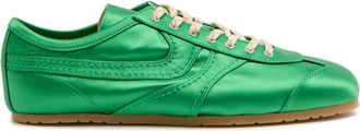 Dries Van Noten Dustin Panelled Satin Sneakers - Green - 40 (IT40 / UK7)