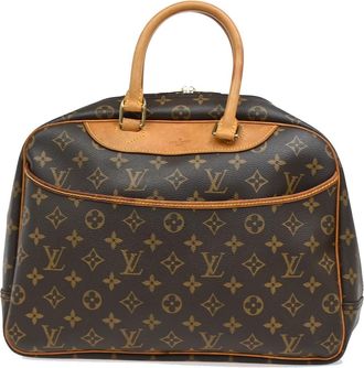 Louis Vuitton Deauville Handbag Monogram Canvas Brown Canvas Handbag (Pre-Owned)