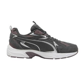 Puma Heren Milenio Tech Leather Lage Sportschoenen (Leisteen/Wit)