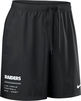 Nike Las Vegas Raiders Nike Mens NFL Woven Shorts in Black | 04PW00A8D-YSJ