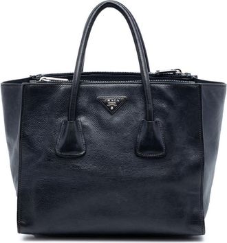 Prada Pre-owned Prada Glace Calf Twin Pocket Double Handle Satchel Ladies 8HIXWI1ITB34TS2S