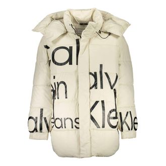 Calvin Klein Beige Polyester Men Mens Jacket