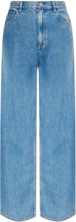 Theory Wijde broek - Dames - Loose Fit Jeans - Blauw - W25 - Katoen - Jeans