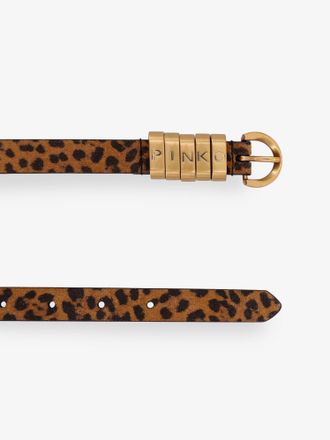 Pinko Womens Leather Belt Multicolour