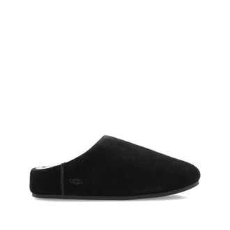 UGG Zwarte Su&egrave;de Schapenvacht Instap Schoenen - Dames - Pantoffels - Zwart - 41 EU - Su&egrave;de - Schoenen