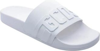 GCDS Stijlvolle Slippers voor Dagelijks Comfort - Heren - Sandalen - Wit - 45 EU - Schoenen