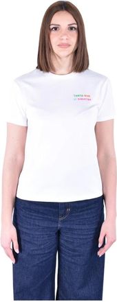 MC2 Saint Barth T-shirt met ronde hals - Dames - T-shirts - Wit - M - Katoen - Tops