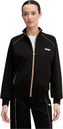 Guess Georgia Zip-through - Dames - Vesten met rits - Zwart - S - Katoen - Hoodies & sweatvesten