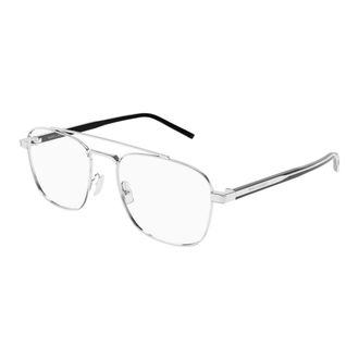 Saint Laurent Glasses, unisex, Gray, Size: 56 MM Eyeglasses