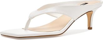 Nine West Olanna Womens Dress Sandals White : 8.5 M, Faux Leather