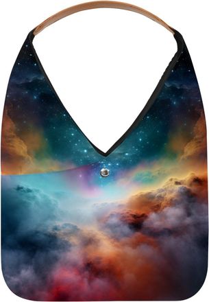 Generic Stars Nebula Reusable Lightweight Grocery Bags - Foldable Into Compact Pouch, Washable & Sturdy, Multipurpose for Shopping and Travel