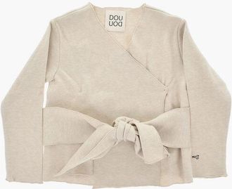 Douuod V-Neck Cardigan with Belt size 6 Y