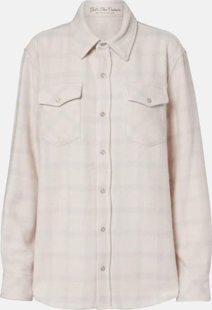 God's True Cashmere Camicia Clarity in cashmere a quadri con quarzo