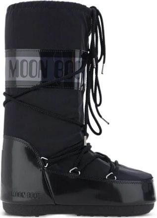 Moon Boot Icon Glance Boots - Dames - Winterlaarzen - Zwart - 35 EU - Leer - Schoenen