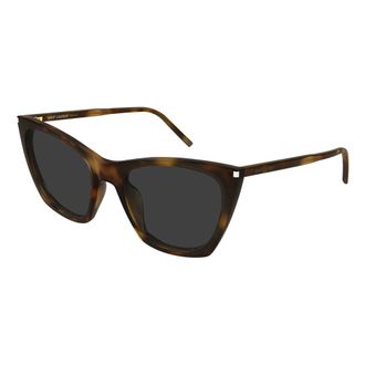 Saint Laurent Kate Dunne Zonnebril - Dames - Accessoires - Bruin - Maat: 55 MM