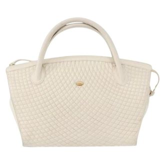 Bally Pre-owned Handbags, female, White, Size: ONE SIZE Pre-owned Leather Handbag