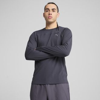 Puma T-shirt a maniche lunghe SEASONS da uomo, Abbigliamento, Grigio, XXL