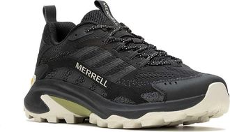 Merrell Mens Merrell Moab Speed 2 J037525 Sneakers Men Black White Lace Up Trail Hiking Shoes
