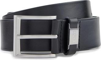 HUGO BOSS Leren riem - unisex - Riemen - Zwart - 95 CM - Leer - Accessoires