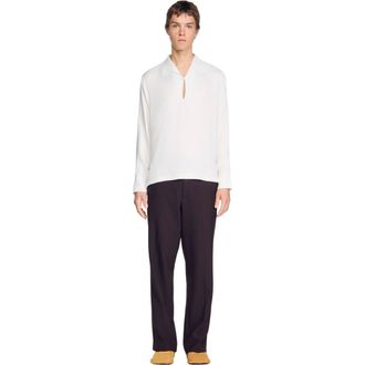 Sandro Tunic-effect shirt in White at Nordstrom, Size Xx-Large