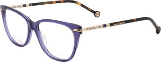 Carolina Herrera Womens 54mm Violet Havana Opticals