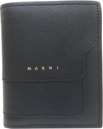Marni Black Leather Wallet (Bi-Fold) (Pre-Owned)
