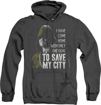 Gildan Arrow Save My City Adult Heather Hoodie / Hooded Sweatshirt