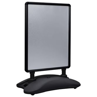 vidaXL Vidaxl - Soporte Para Carteles A1 Base De Agua Aleaci&oacute;n Aluminio Negro