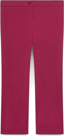 Fiorella Rubino Kick Flare Broek - Dames - Vrijetijds broeken - Rood - M - Polyester - Broeken