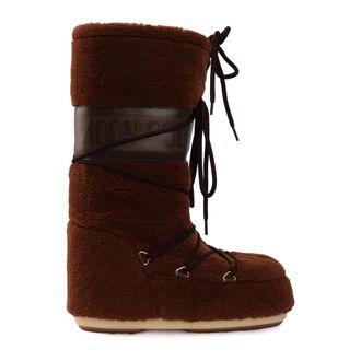 Moon Boot Moon Boot, Winter Boots, female, Brown, Size: 9 US MB Icon Fleece Boot