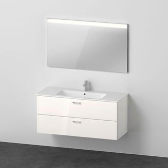 Duravit Duravit - Xbase, Juego De Muebles De Pared, Con Espejo Led, Lavabo