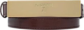 Patrizia Pepe Cintura con fibbia logo - - Accessories - Donna - Marrone - S