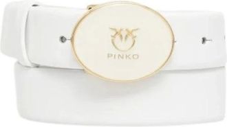 Pinko Pinko, Accessoires, unisex, Wit, L, Leer, Cintura
