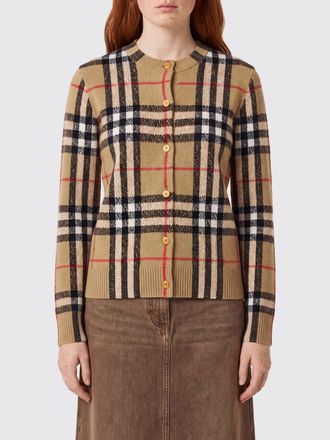Burberry Vintage Check Cashmere Cardigan with a Crew Neck