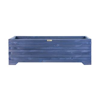 OEM Jardinera Grande De Madera 120x35x40cm Greenspot Para Terraza, Balc&oacute;n Y Jard&iacute;n - Jardinera De Madera Maciza - Jardinera Grande De Troncos De Madera Pa