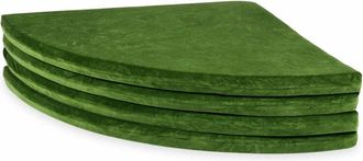 OEM Alfombra De Juego Para Ni&ntilde;os De 160 Cm, Redonda, Plegable, Terciopelo Suave, Color Oliva