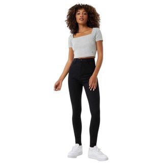 Jack Wills Toni denim skinny jeans voor dames (Massief zwart)