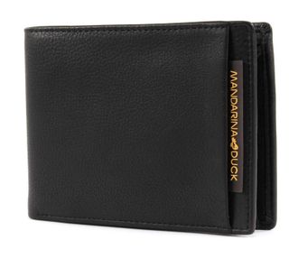 Mandarina Duck Unisexs Dual Billfold, Black, One Size