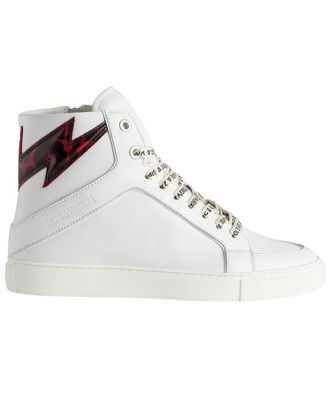 Zadig&Voltaire High Flash Smooth Leather Sneaker